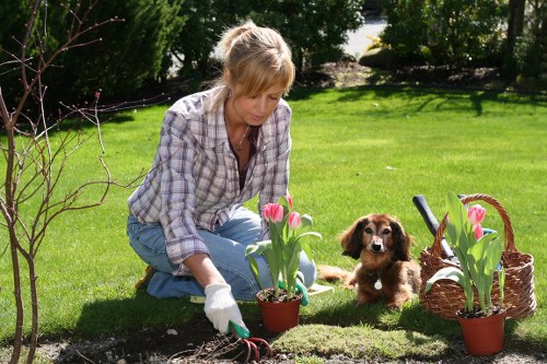 Drainage and structural preparation for a retaining wall project